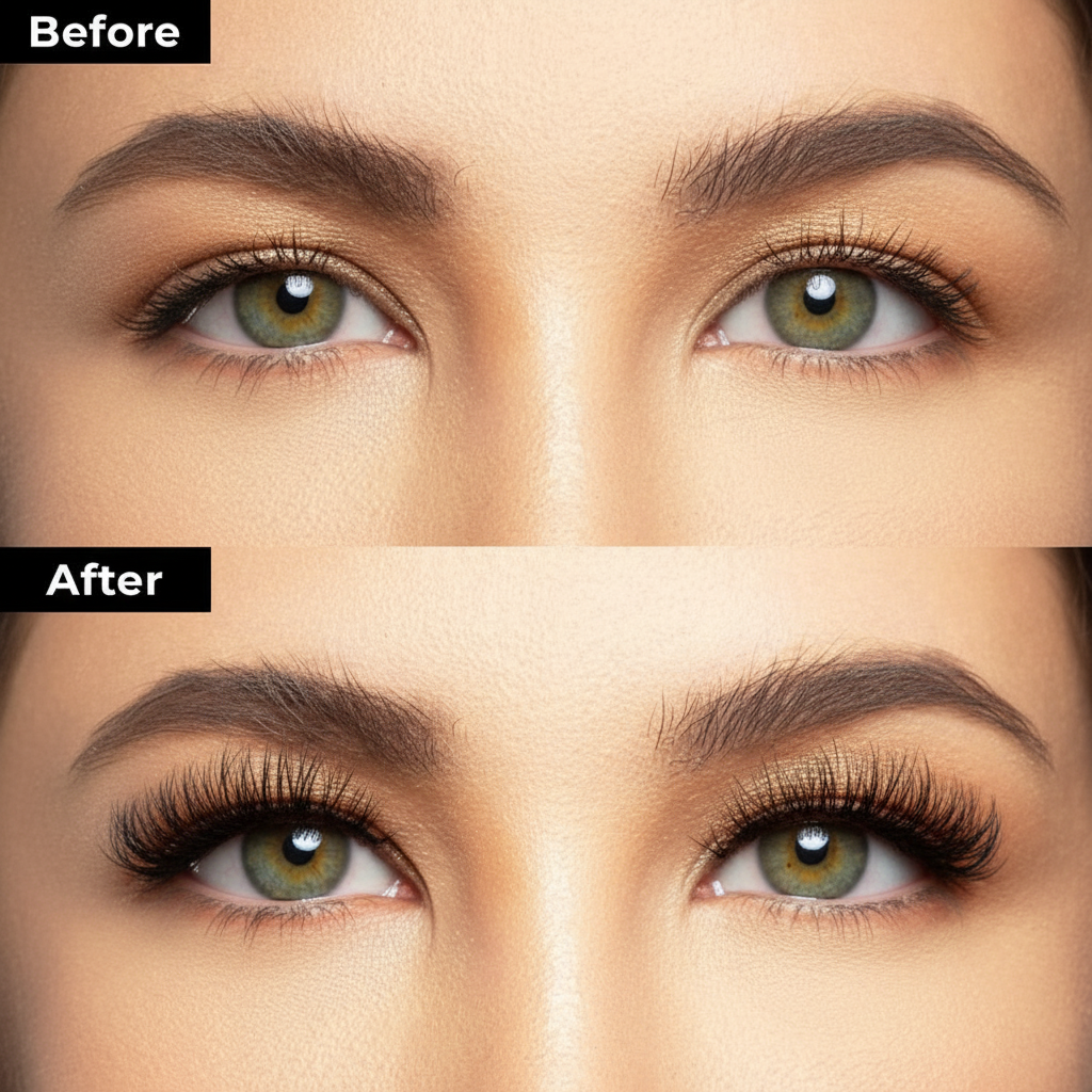 EverGlow™ MagnaClip Lash Set - Before and After