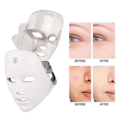 EverGlow 7-Colour LED Light Therapy Face Mask | USB Rechargeable Skin Treatment